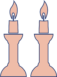 shabbat candles icon